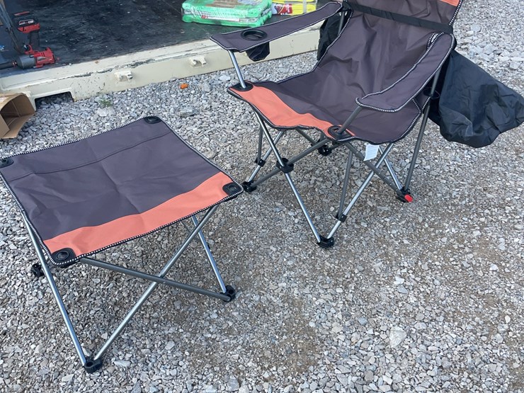 collapsible-camping-chair.-orange-brown.-comes-with-foot-stool-and-storage-bag!-image-3