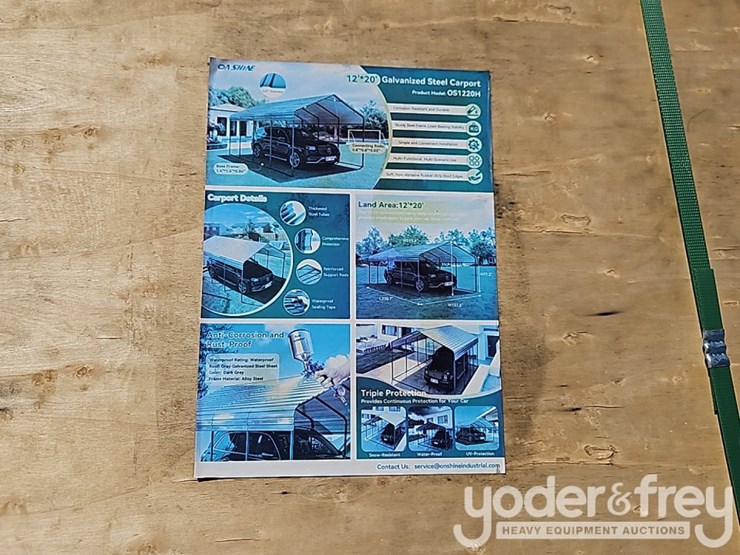 unused-2026-onshine-12'-x-20'-galvanized-sheet-metal-carport-image-1