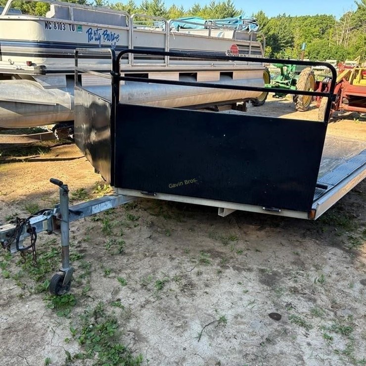12' x 100" V-Front Snowmobile Trailer
