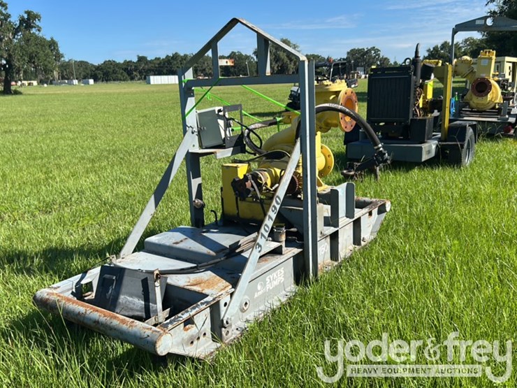 6"-trash-water-pump,-skid-mounted,-(no-engine)-image-2