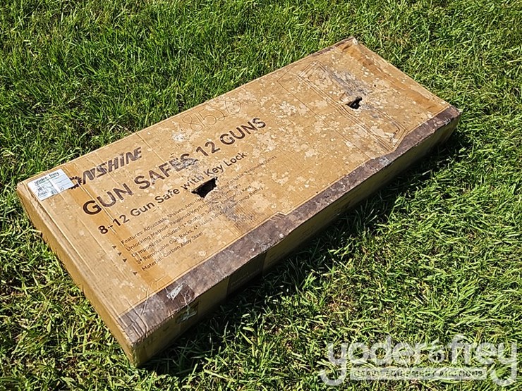 unused-2026-onshine-8-12-gun-safe-with-key-lock,-3-movable-gun-rests,-electronic-lock,-mechanical-key-image-5