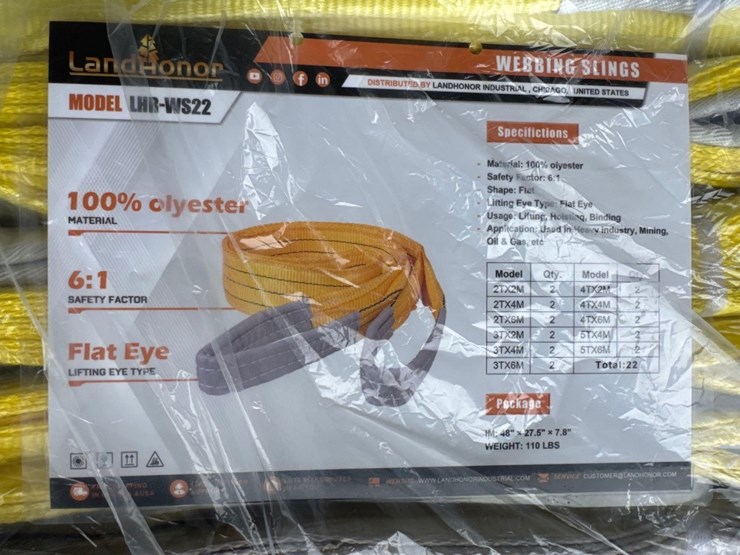 new-landhonor-co-22pc-poly-web-sling-set-model-lhr-ws22-image-2