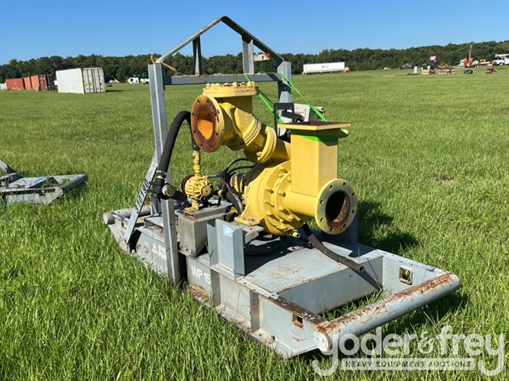 6"-trash-water-pump,-skid-mounted,-(no-engine)-image-3