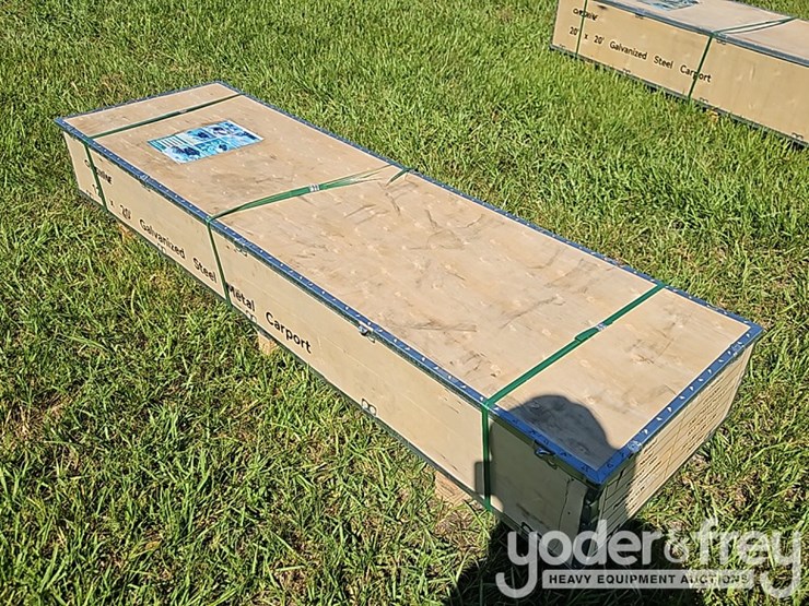 unused-2026-onshine-12'-x-20'-galvanized-sheet-metal-carport-image-4
