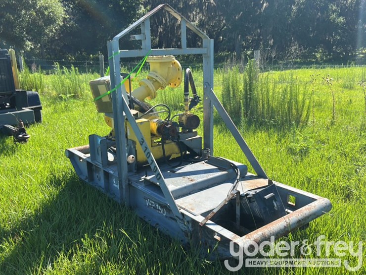 6"-trash-water-pump,-skid-mounted,-(no-engine)-image-1