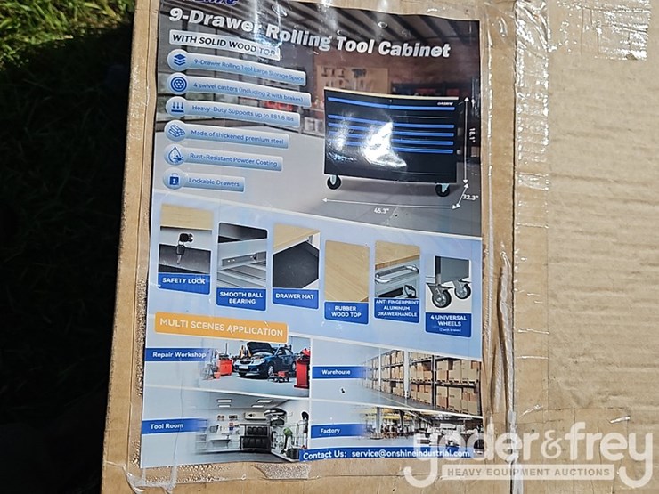 unused-2026-onshine-9-drawer-rolling-tool-cabinet-image-1