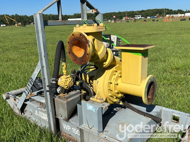 6"-trash-water-pump,-skid-mounted,-(no-engine)-image-8