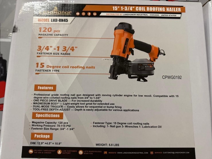 new-landhonor-co-air-coil-roofing-nailer-model-lhr-rn45-image-1