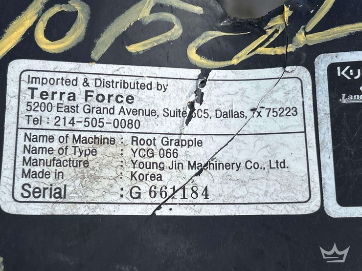 2022-terra-force-ycg066-66in-hydraulic-dual-cylinder-root-grapple-skid-steer-attachment-image-5