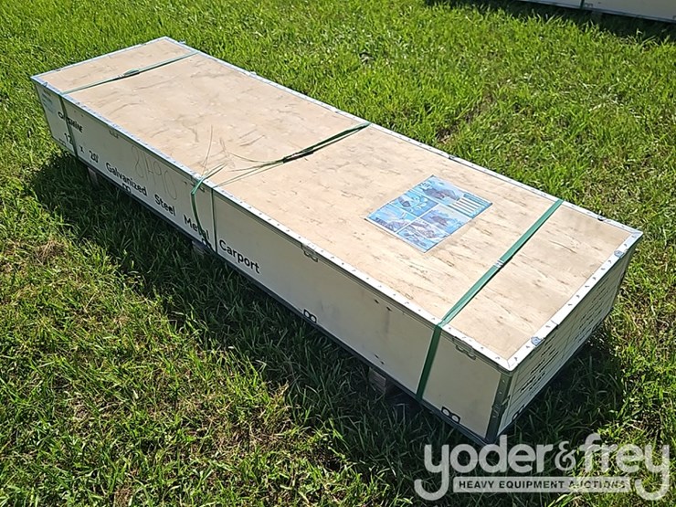 unused-2026-onshine-12'-x-20'-galvanized-sheet-metal-carport-image-2