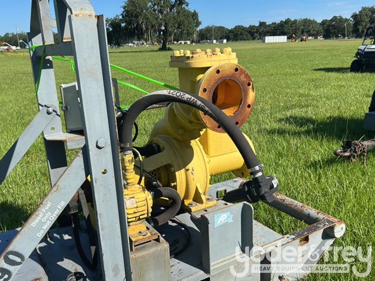 6"-trash-water-pump,-skid-mounted,-(no-engine)-image-7