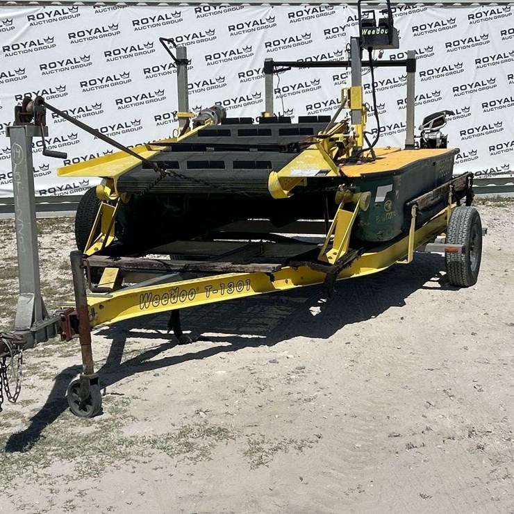 2014 WeeDoo 170-EBH Pond Skimmer Extractor/Bagger/Harvester Conveyor Boat T1301 19ft S/A Trailer