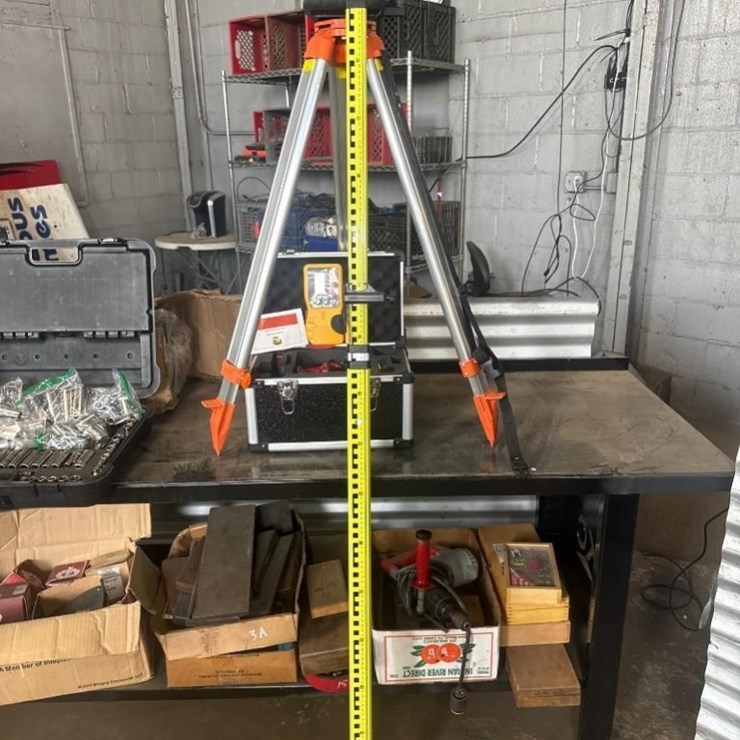 NEW SKLP Co. Rotary Laser Level set with Grade Pole