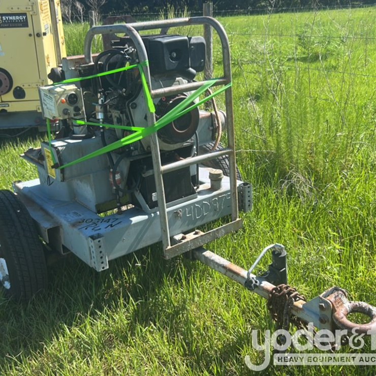 4" DBL-Diaphragm DD-OP-D-T Water Pump, Trailer Mounted