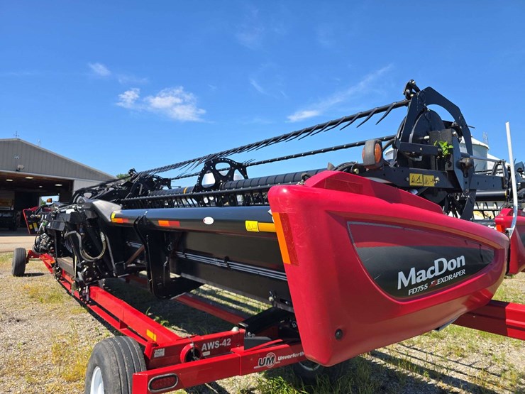 2015-mac-don-fd-75-s-40ft-draper,-flex-draper,-1-owner,-flex-floating-technology,-john-deere-face-plate-adapter,-s/n--273168-image-3
