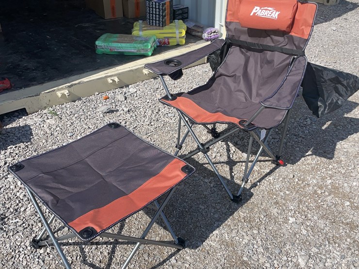 collapsible-camping-chair.-orange-brown.-comes-with-foot-stool-and-storage-bag!-image-3