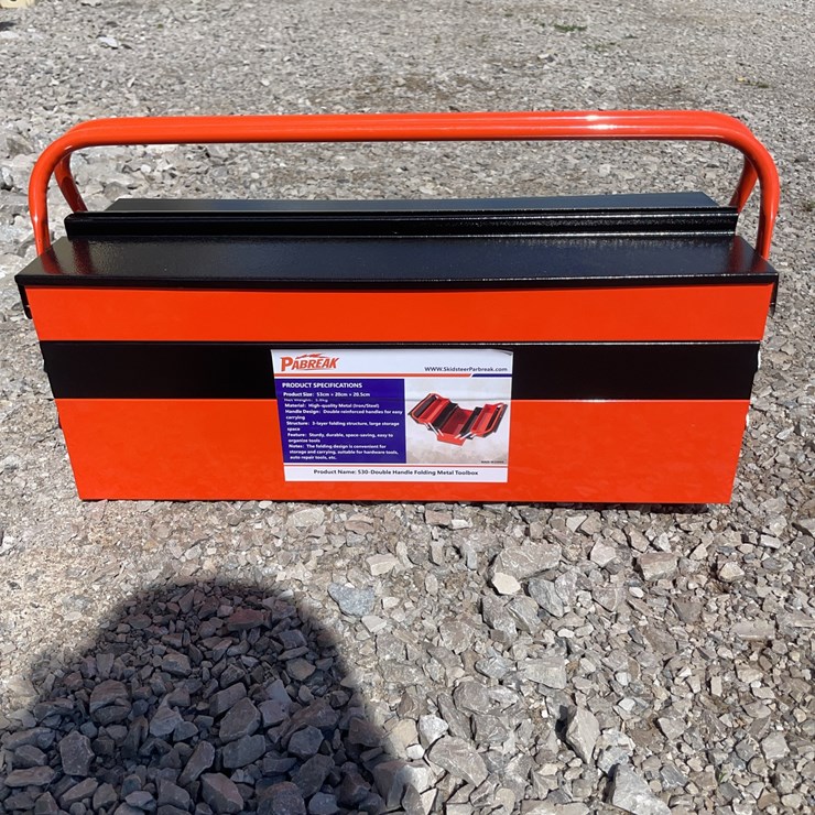 Double Handle Folding Metal toolbox