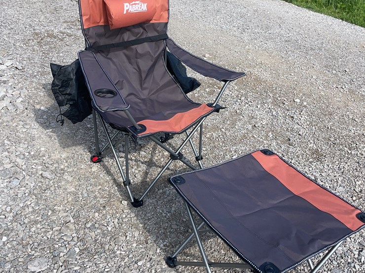 collapsible-camping-chair.-orange-brown.-comes-with-foot-stool-and-storage-bag!-image-3