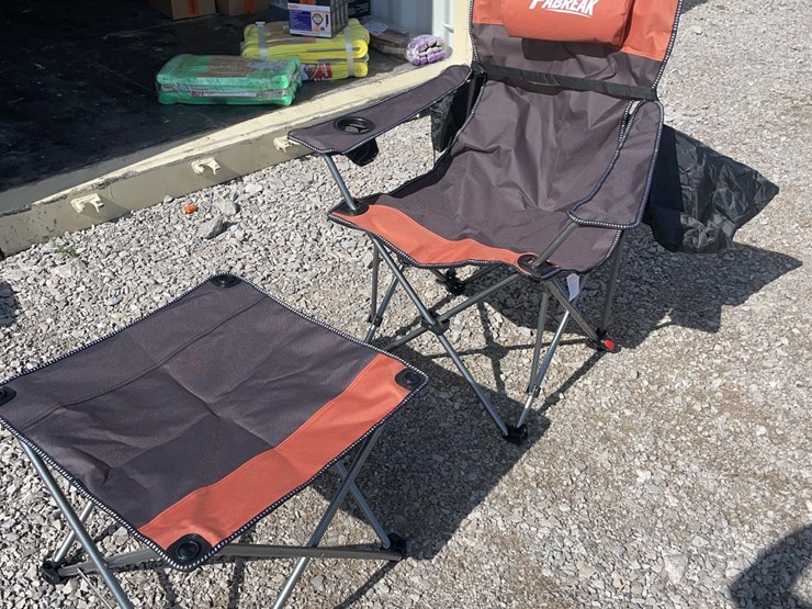 collapsible-camping-chair.-orange-brown.-comes-with-foot-stool-and-storage-bag!-image-3