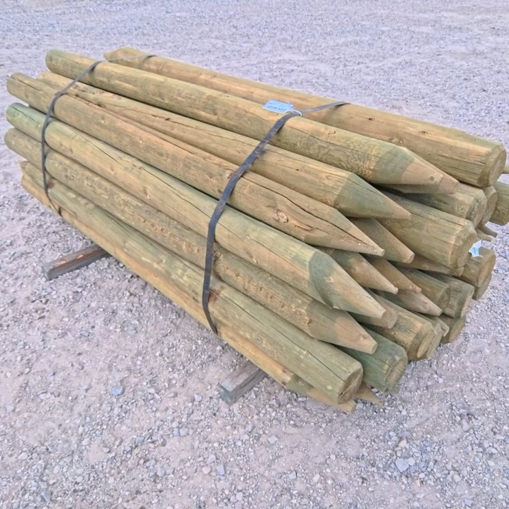 #2027 • NEW TREATED FENCE POSTS (40 Count)