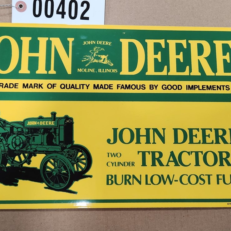 #402 • John Deere 2 Cylinder Sign
