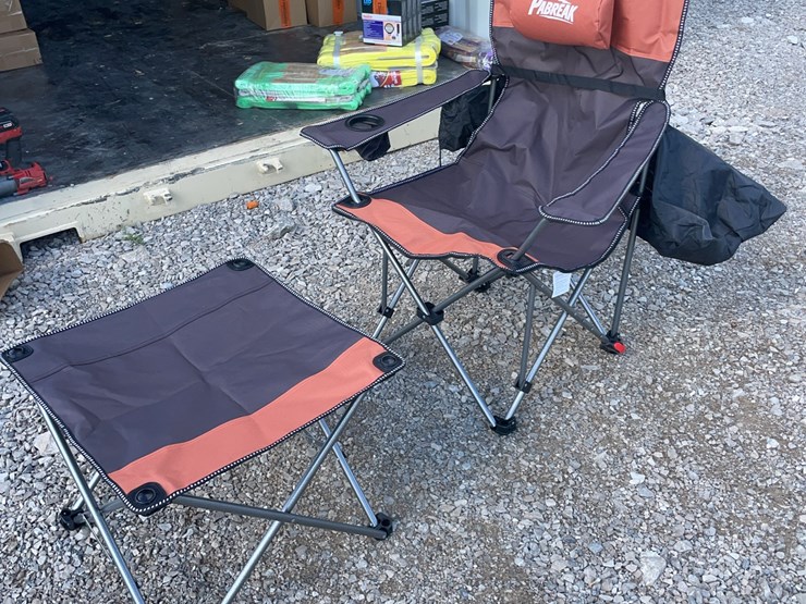 collapsible-camping-chair.-orange-brown.-comes-with-foot-stool-and-storage-bag!-image-3