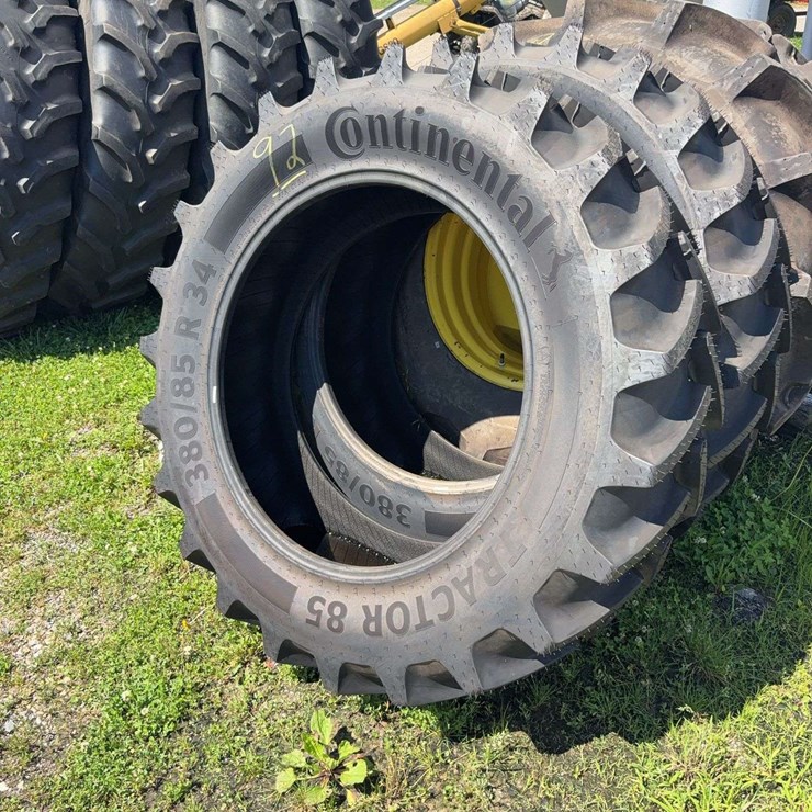 2 Continental 380/85R34 Front Tractor Fires, New