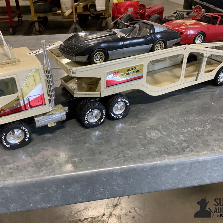 Nylint Auto Transport Toy Truck & Trailer