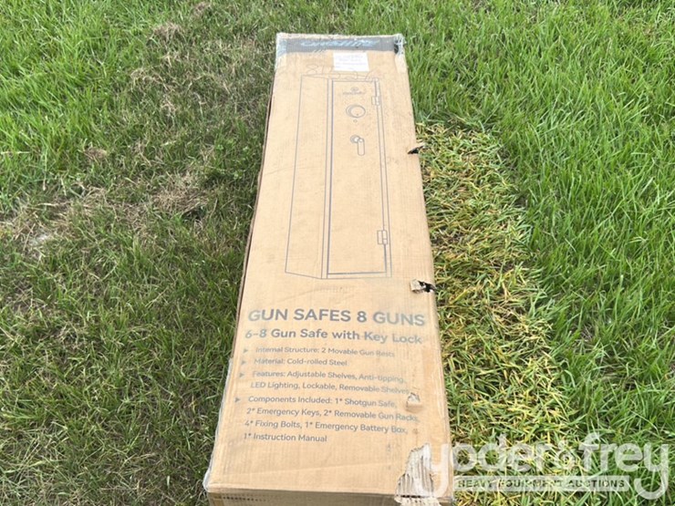 unused-2026-onshine-6-8-gun-safe-with-key-lock,-2-movable-gun-rests,-electronic-lock,-mechanical-key-image-1