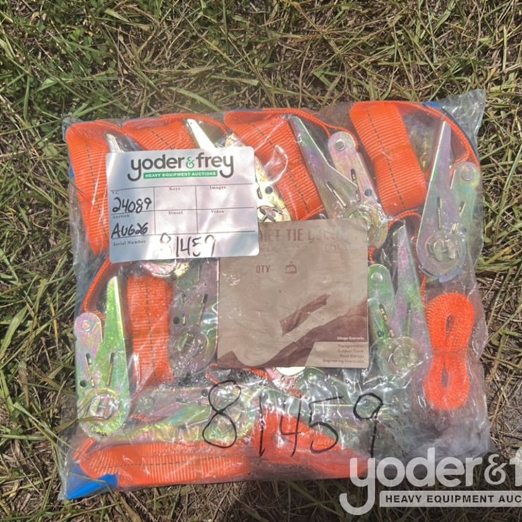 Unused 2026 Onshine Tie Down Straps and Ratchet Straps, 1" x 6.6', 10 Pieces