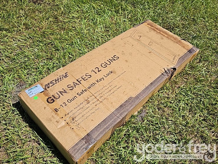 unused-2026-onshine-8-12-gun-safe-with-key-lock,-3-movable-gun-rests,-electronic-lock,-mechanical-key-image-1