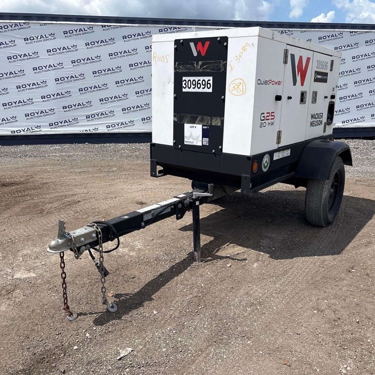 2021 Wacker Neuson QuietPower G25 20kW Towable Diesel Generator
