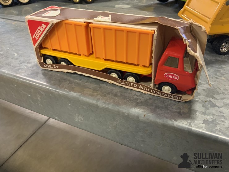 tonka-truck-flatbed-w/container-image-1