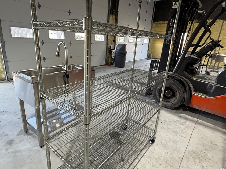 #49820-•-unused-trinity-6-tier-stainless-steel-rolling-shelf-image-9