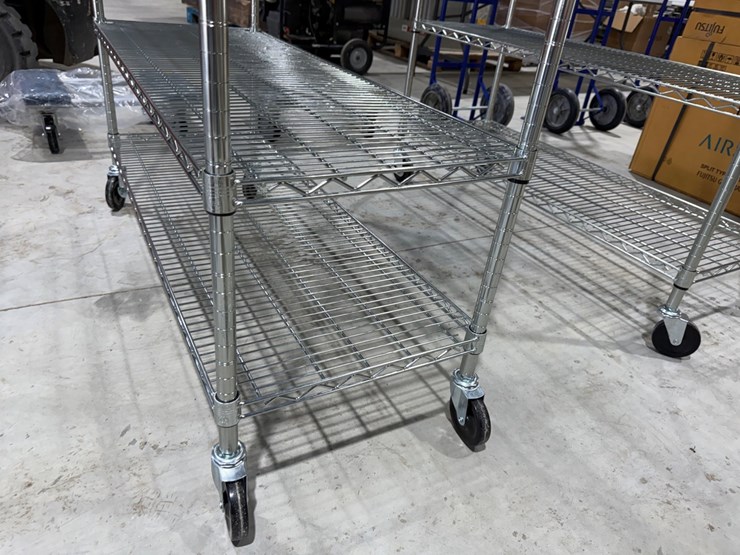 #49822-•-unused-trinity-6-tier-stainless-steel-rolling-shelf-image-6