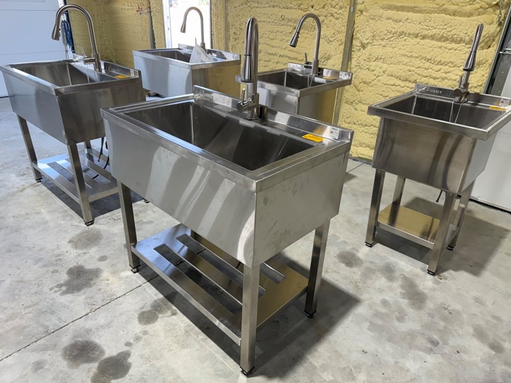 #49818-•-unused-trinity-36"-stainless-steel-sink-image-1