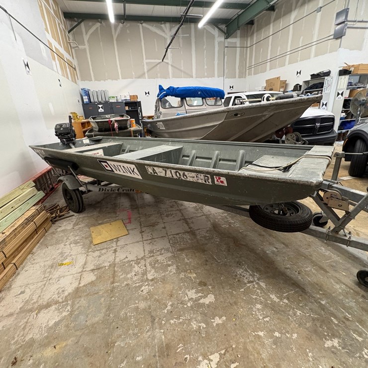#3528 • 14 Foot Alweld Aluminum Boat and Trailer | Located in St. Rose, LA