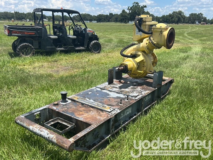 8"-trash-waterpump,-skid-mounted,-(no-engine,-missing-pump-parts)-image-1