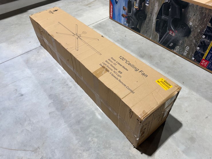 #49800-•-unused-titan-air-120"-ceiling-fan-image-1