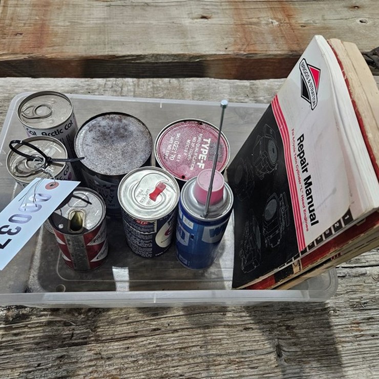 #37 • Box Of Antique Oil Cans