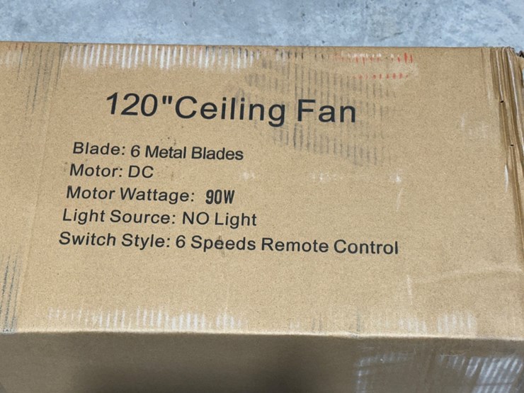 #49801-•-unused-titan-air-120"-ceiling-fan-image-5