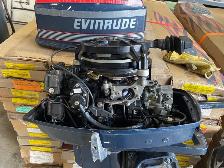 #2951-•-1988-evinrude-25hp-short-shaft-tiller-outboard-motor-image-12