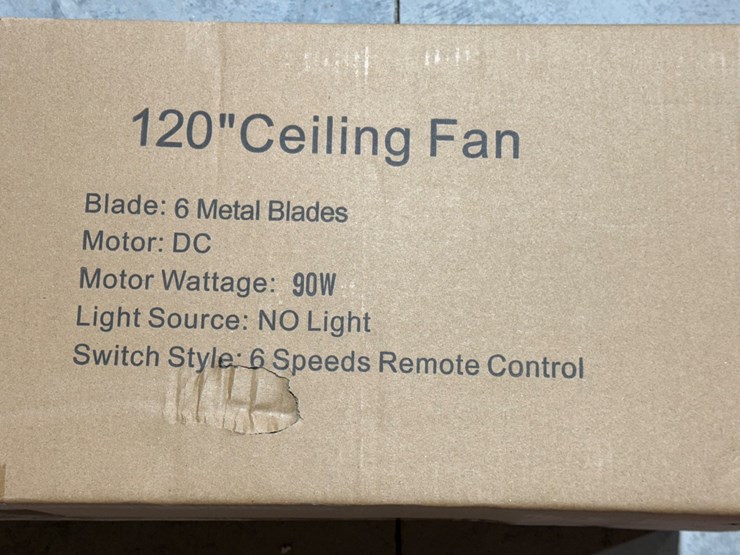 #49802-•-unused-titan-air-120"-ceiling-fan-image-5