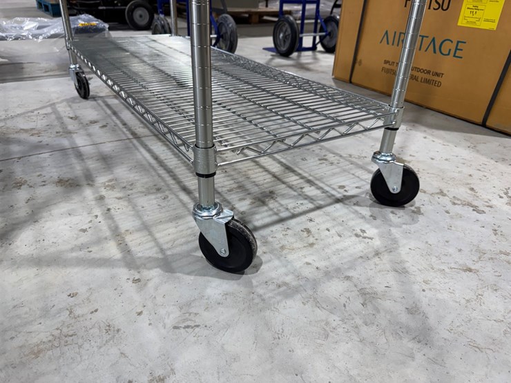 #49823-•-unused-trinity-6-tier-stainless-steel-rolling-shelf-image-5