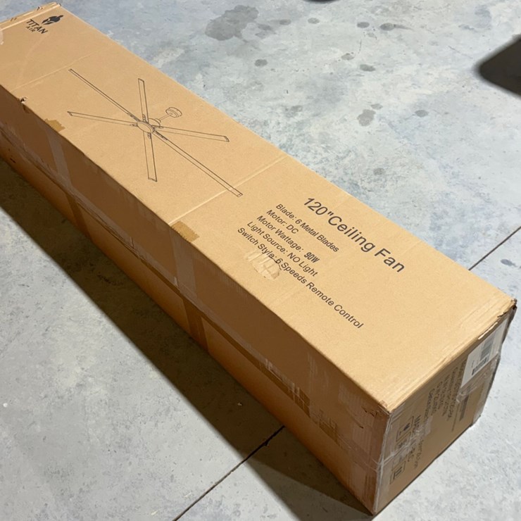 #49802 • Unused Titan Air 120" Ceiling Fan