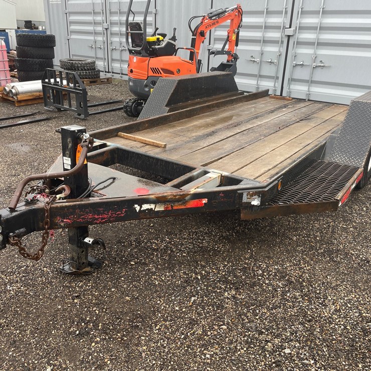 #2852 • Tandem Axle Steel Equipment Trailer (No Title)