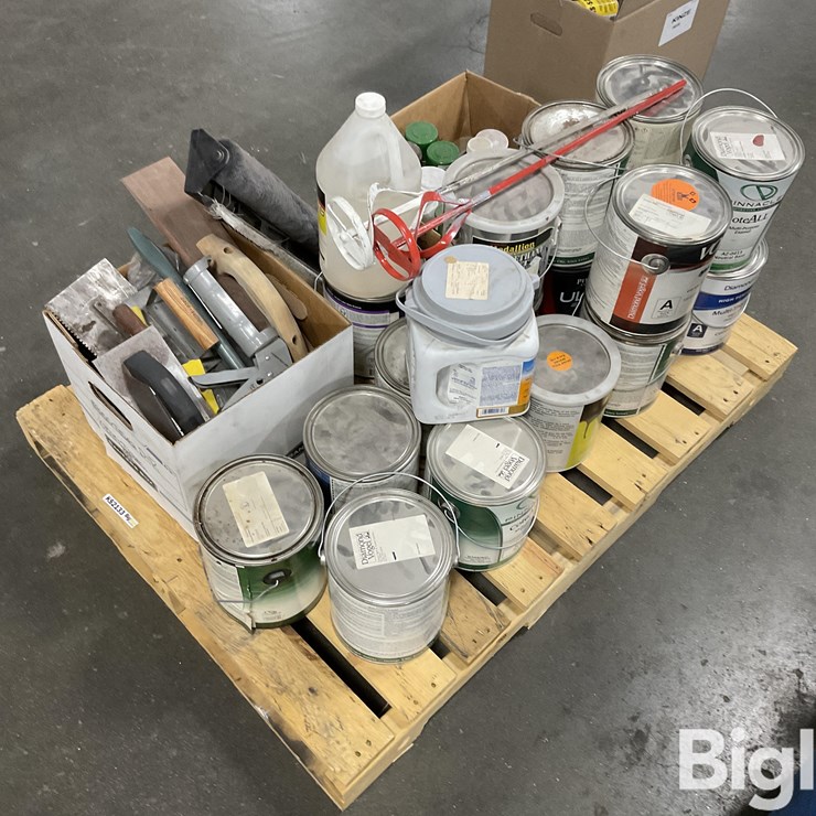 Assorted Paints & Tools