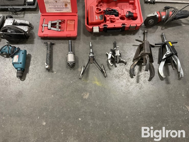 milwaukee-/-cps-/-cummins-cordless-shear,-1/2”-angle-drill,-grinders-&-pulley-pullers-image-9
