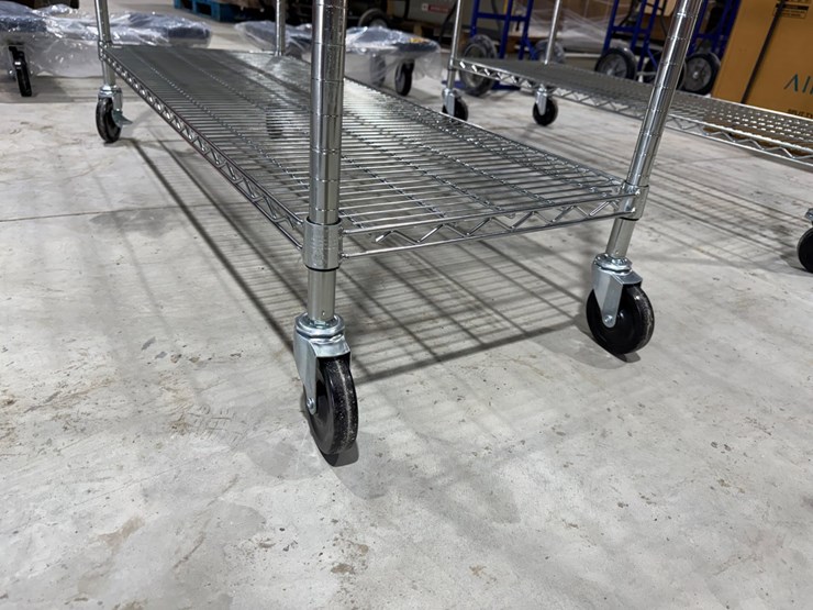 #49822-•-unused-trinity-6-tier-stainless-steel-rolling-shelf-image-5