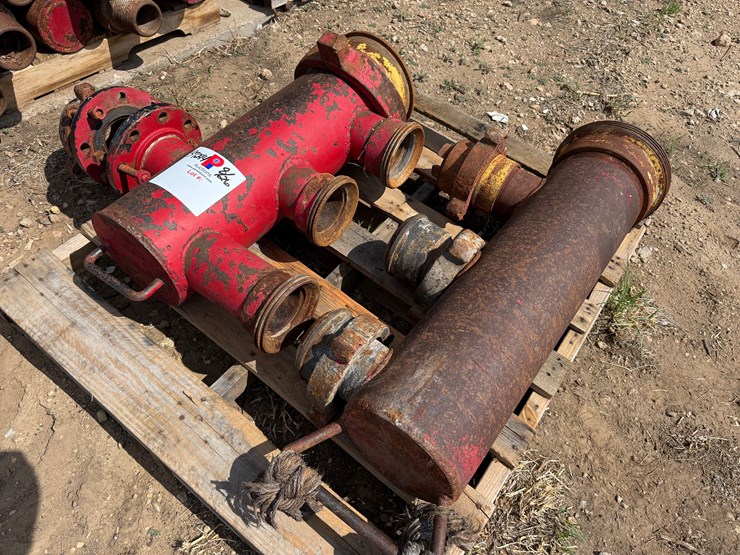 (2)-8”x4”-mud-pump-in-subs-&-(4)-10’-12’l-4”-fig-100-flow-iron-image-2